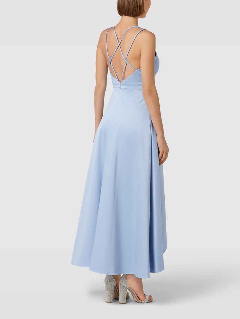 Abendkleid mit Herz-Ausschnitt in bleu