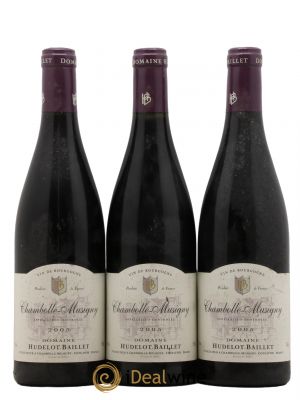 Chambolle-Musigny Domaine Hudelot Baillet 2005 - Lot de 3 Bouteilles