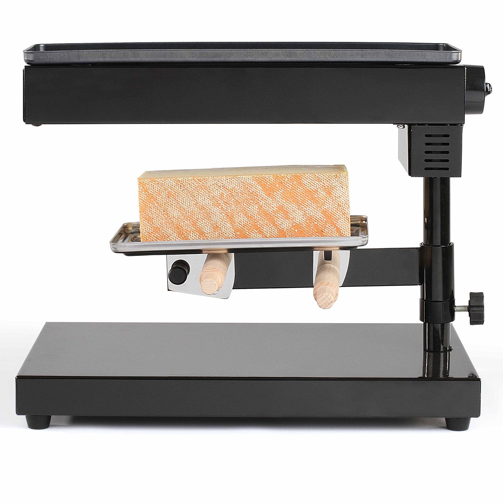 LIVOO Raclette LIVOO Raclette-Ofen für 6-8 Personen Käse Raclette grill, 600,00 W, Ein-/ Ausschalter, 2 Holzspatel, schwenkbarer Sockel, Anti-Rutsch-Füße