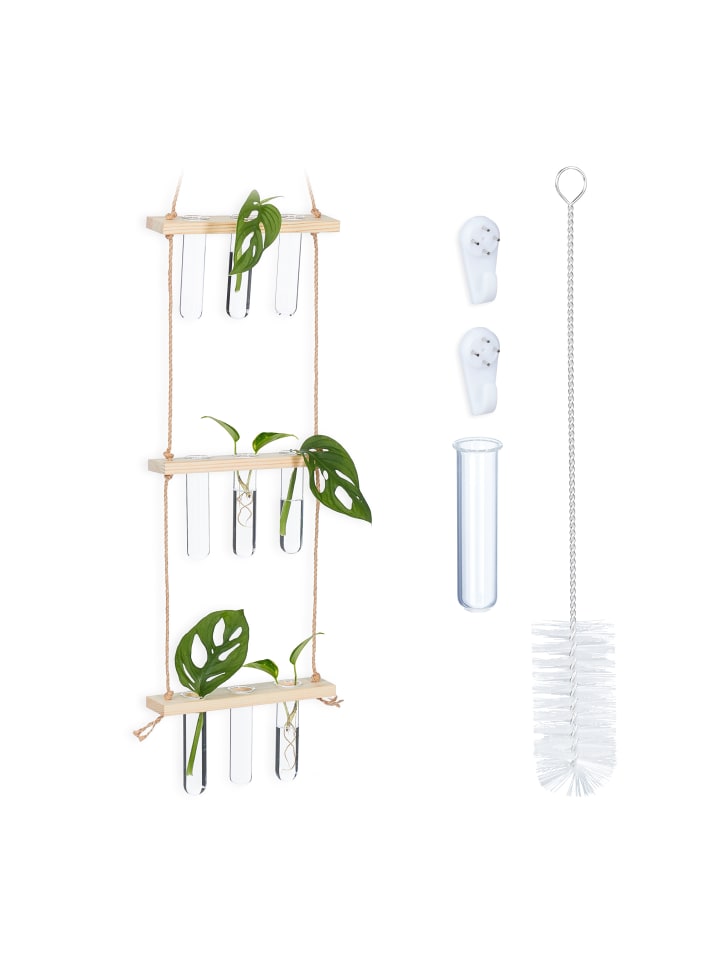 relaxdays Pflanzen Vermehrungsstation in Natur/ Transparent - Mit 3 Ebenen günstig kaufen onesize