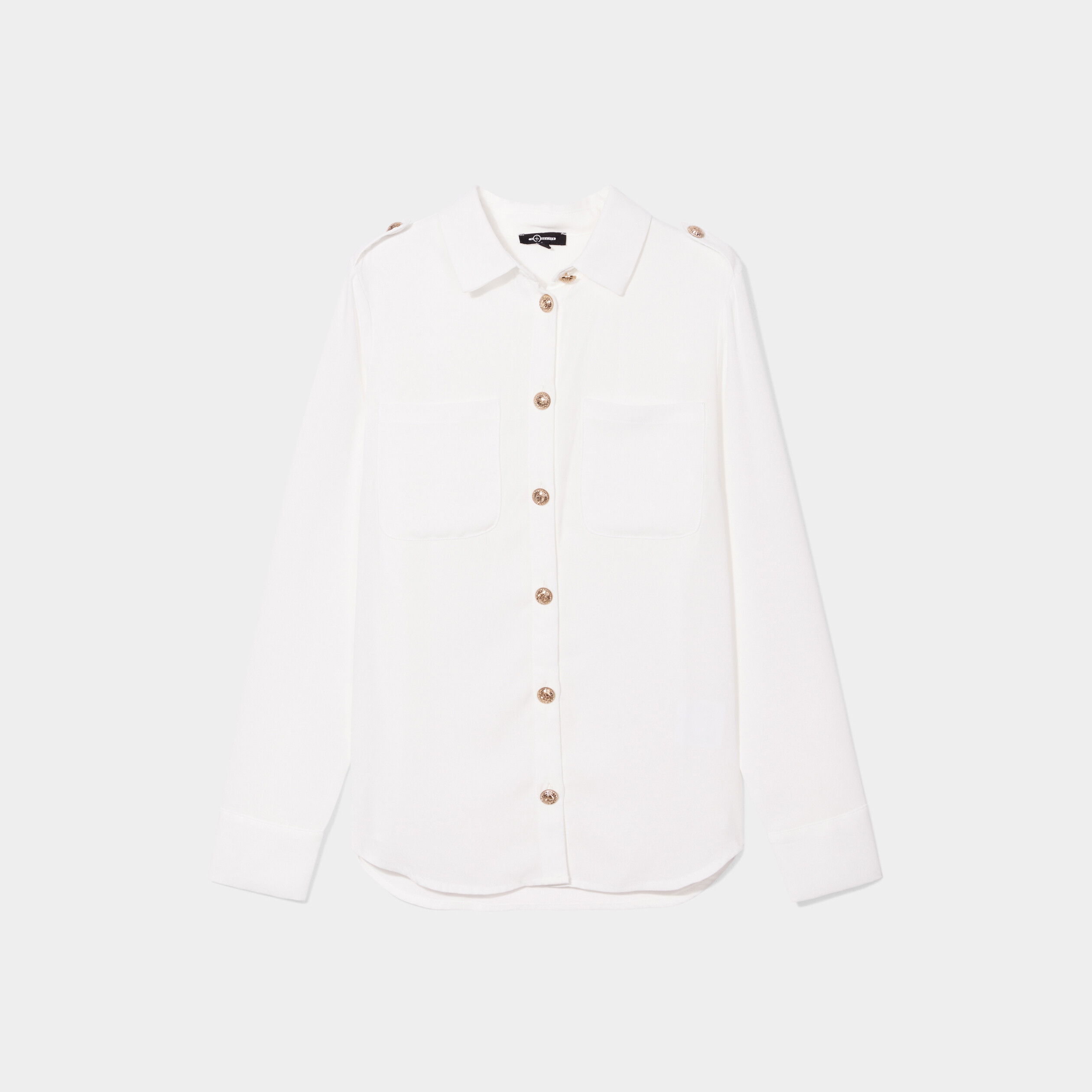 Chemise manches longues Mosquitos blanc femme | La Halle