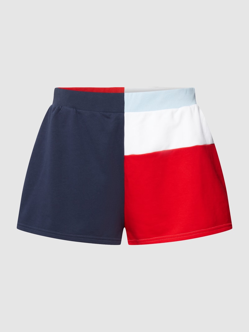 PLUS SIZE Sweatshorts im Farbblock-Design Modell 