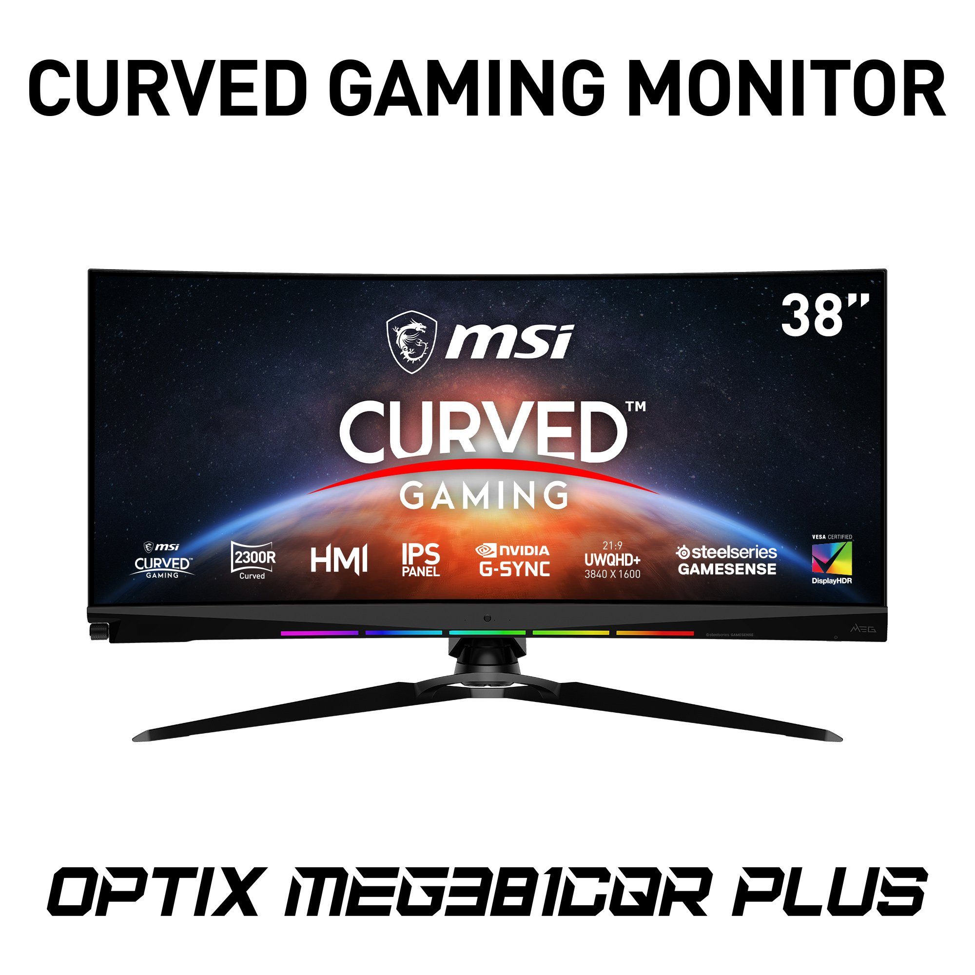 MSI Optix MEG381CQRDE Plus Curved-Gaming-LED-Monitor (95,25 cm/37,5 