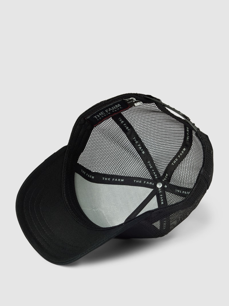 Basecap mit Label-Detail in schwarz
