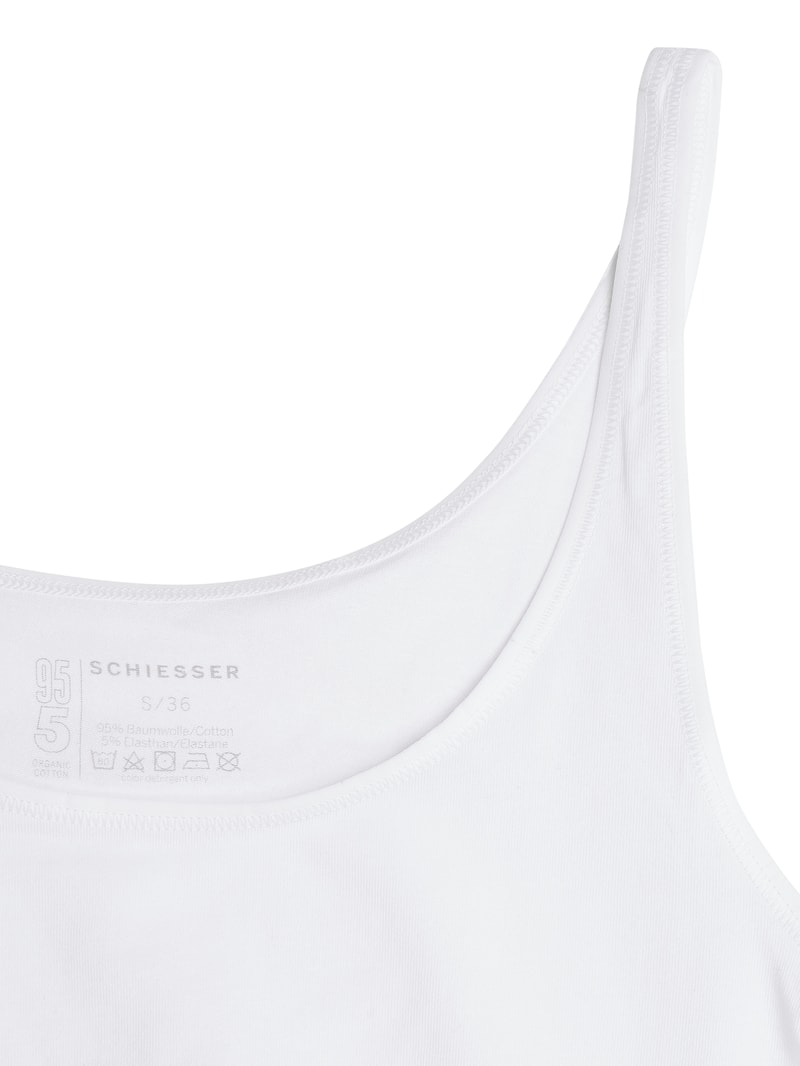 Unterhemd mit Stretch-Anteil im 2er-Pack in weiß