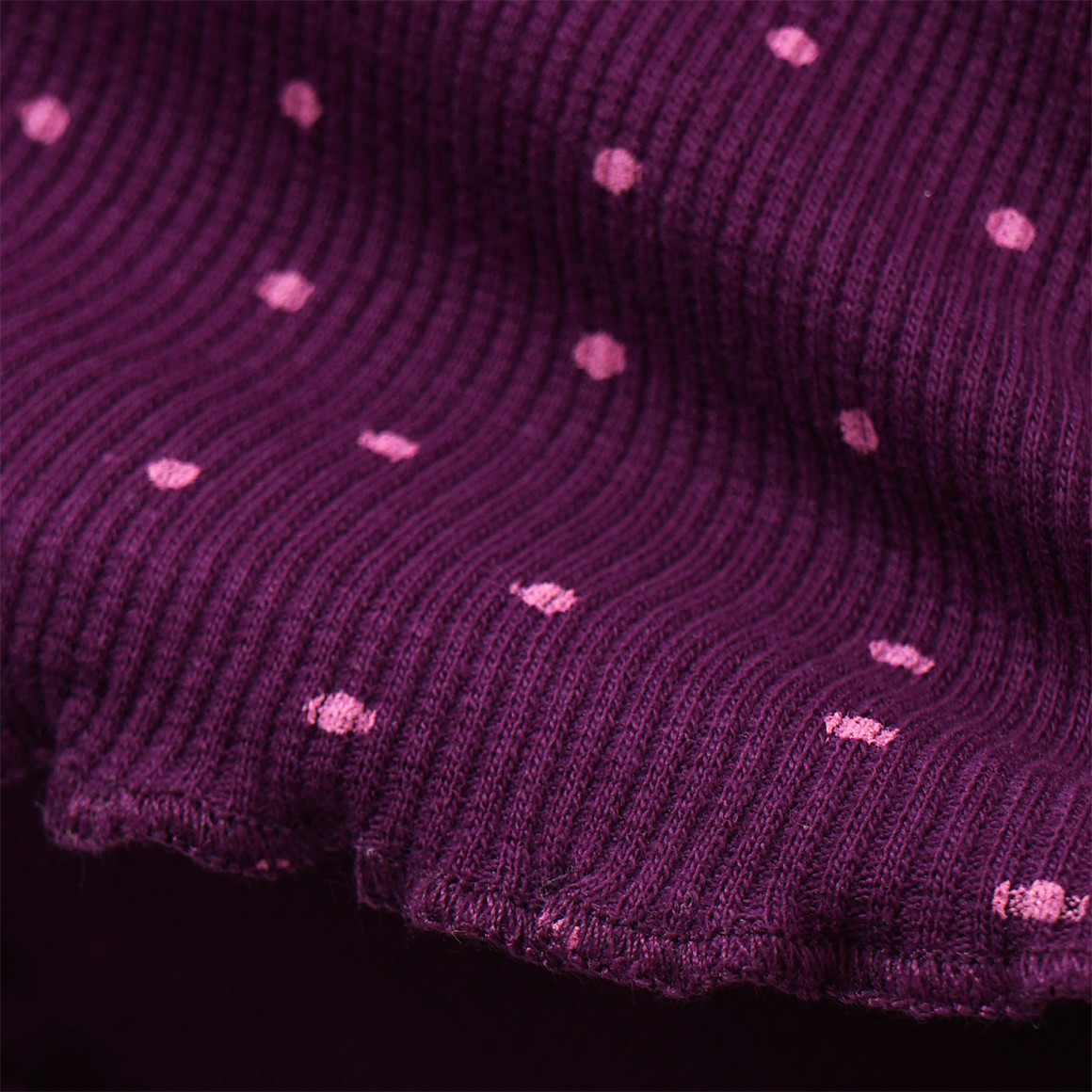 Mädchen Rollkragenshirt mit Punkten