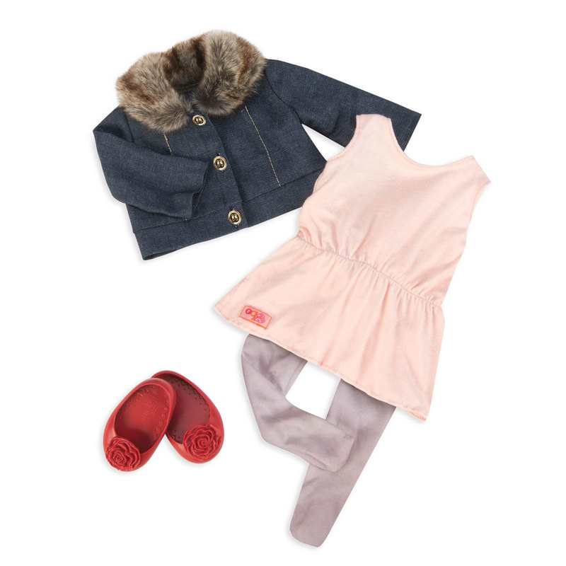 Ensemble veste en jean pour poupée Our Generation