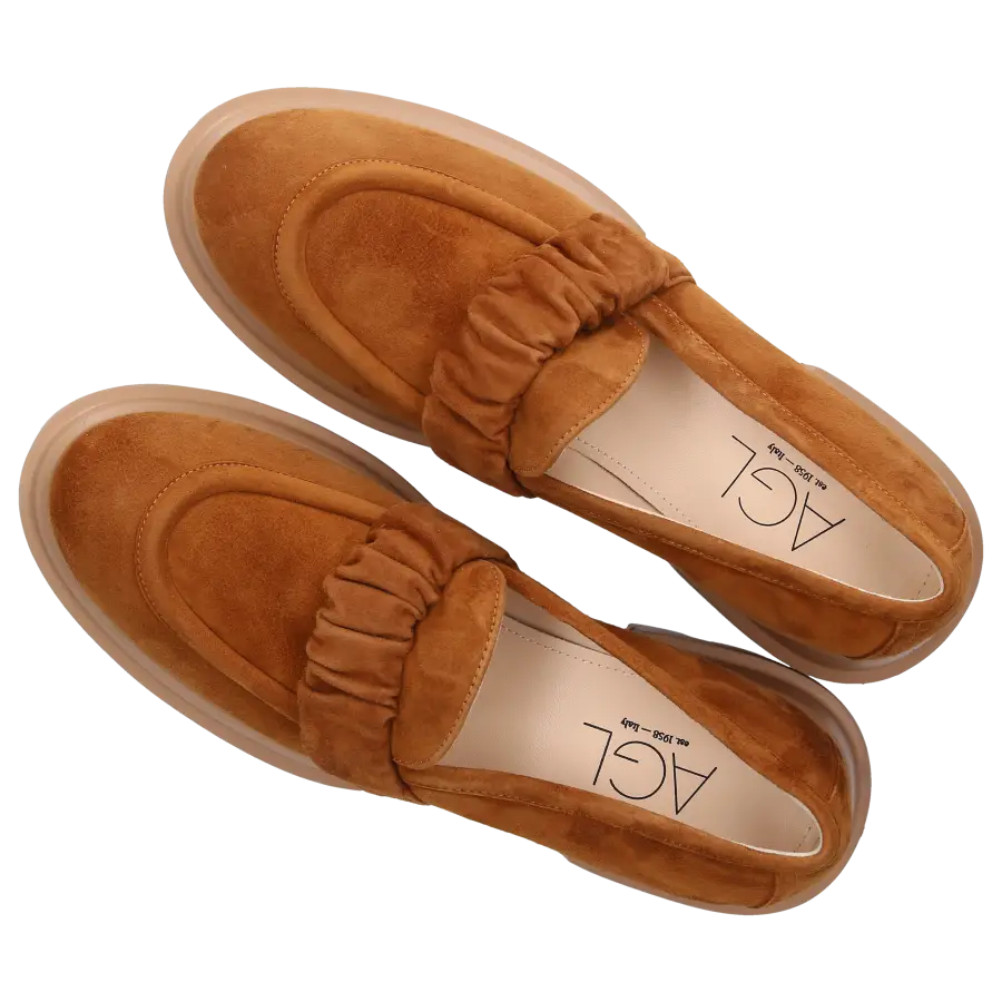 AGL Attilio Giusti Leombruni - Loafer CELESTE Nubukleder - braun
