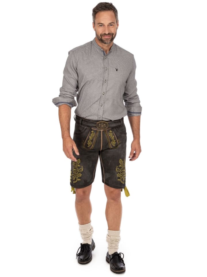 MADDOX Lederhose UTZ in dunkelbraun günstig kaufen