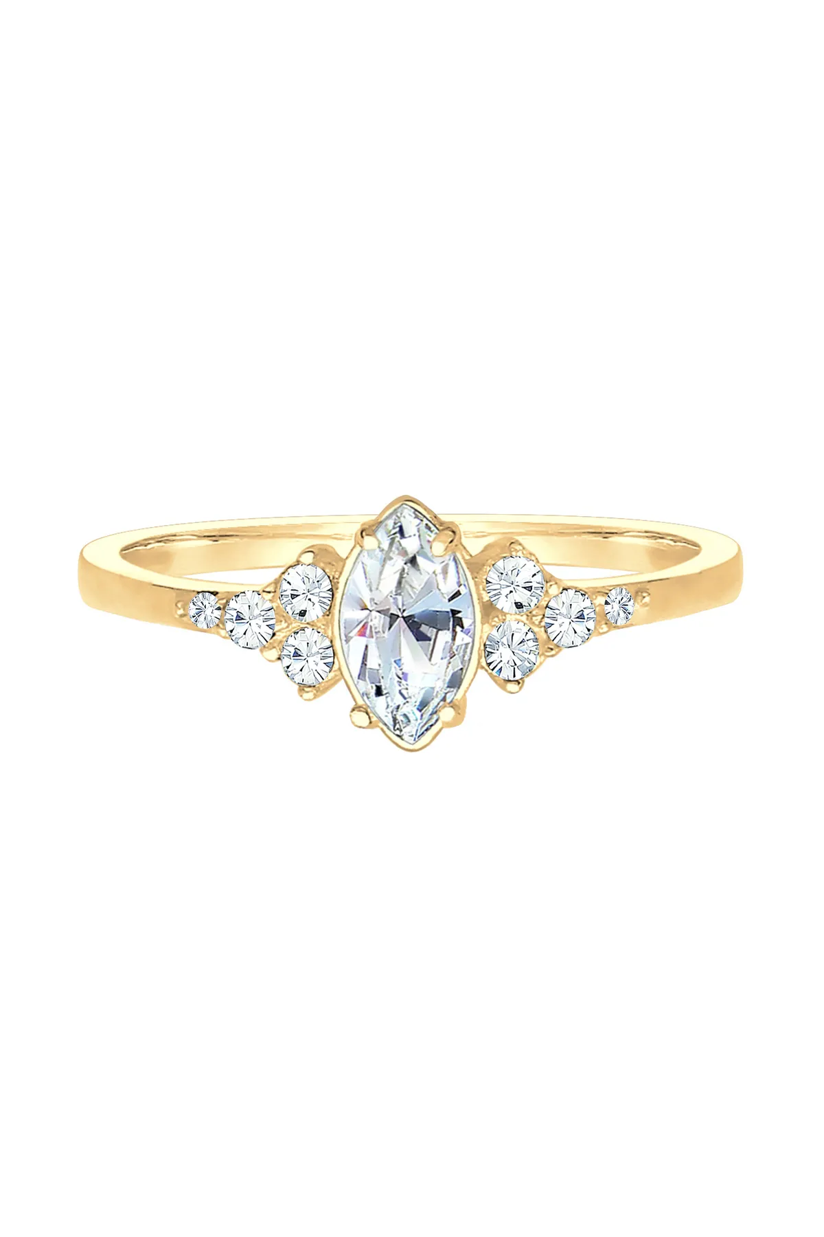 ELLI  Ring - Goldfarben - Glass