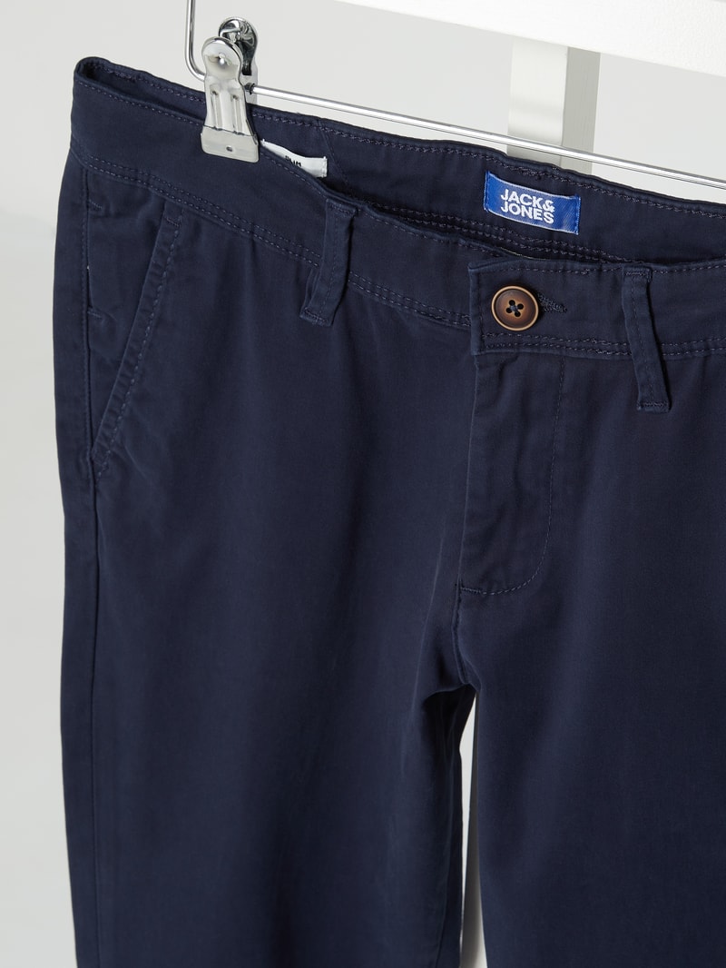 Slim Fit Chino Modell 'Marco' in marineblau