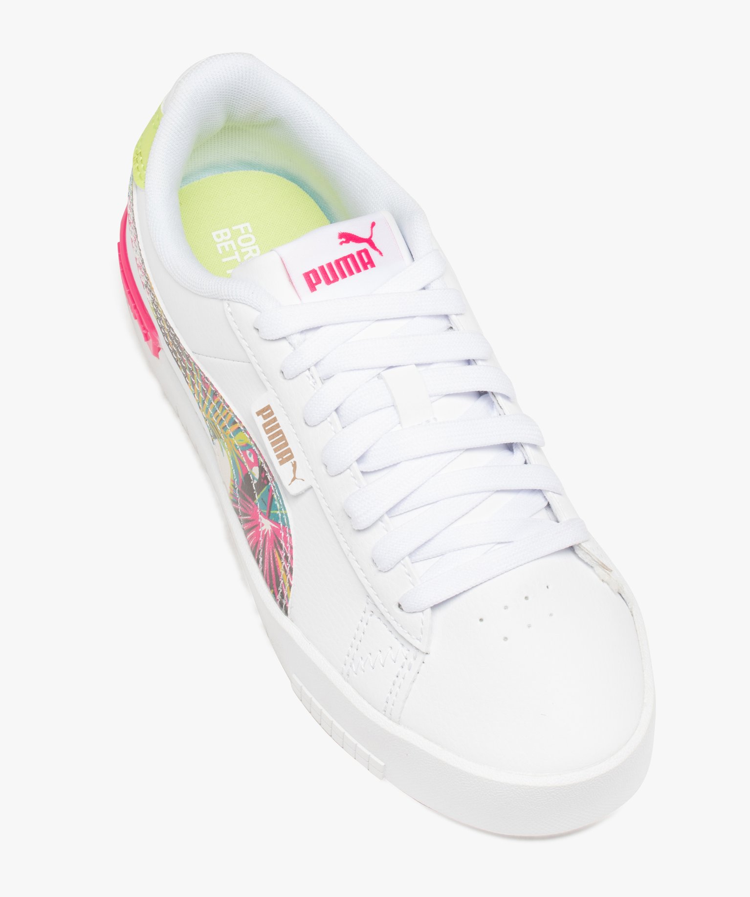 Baskets fille à lacets avec détail tropiques - Puma blanc | GEMO