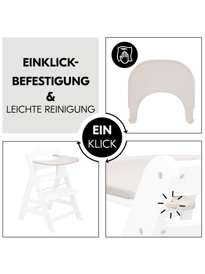 Hauck Essbrett und Tisch für Alpha Hochstuhl (Click Tray) in beige günstig kaufen onesize
