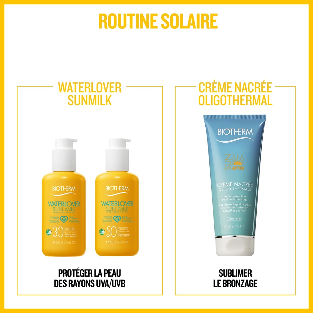 Biotherm Waterlover Sun Milk- Lait solaire invisible SPF50