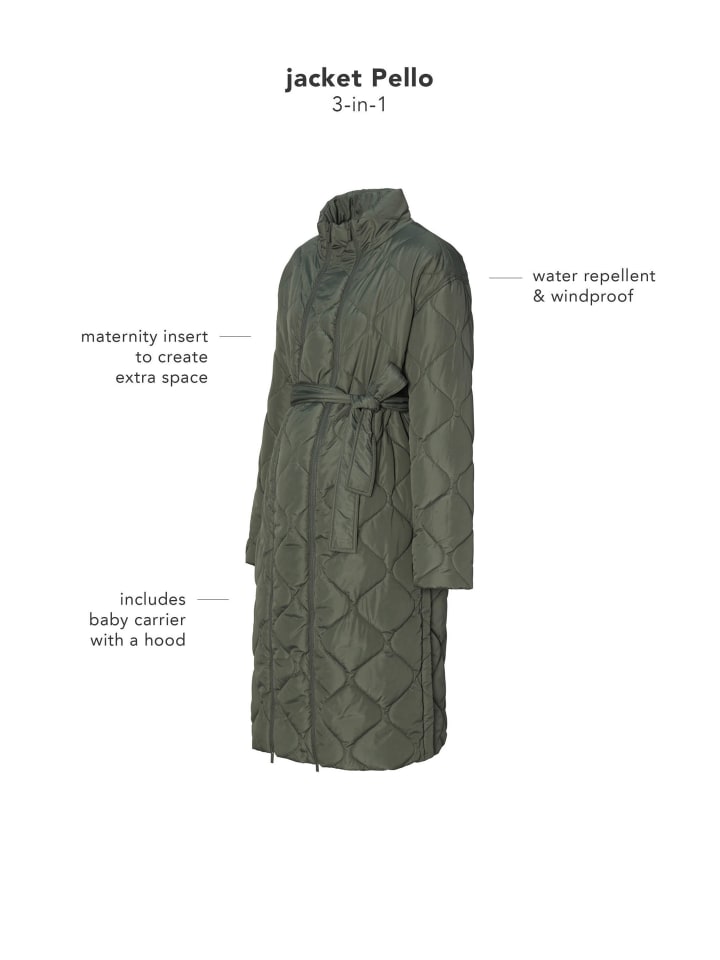 Noppies Umstandsjacke Winter Pello in Olive günstig kaufen