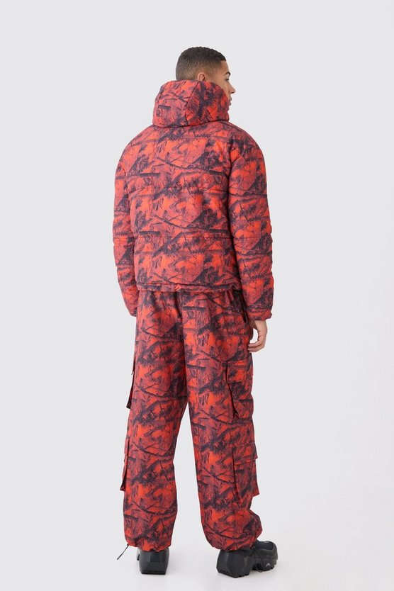 Wendbare Camouflage Steppjacke