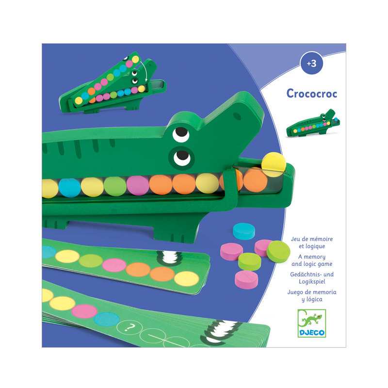 Jeu de logique et de mémoire Crococroc Djeco