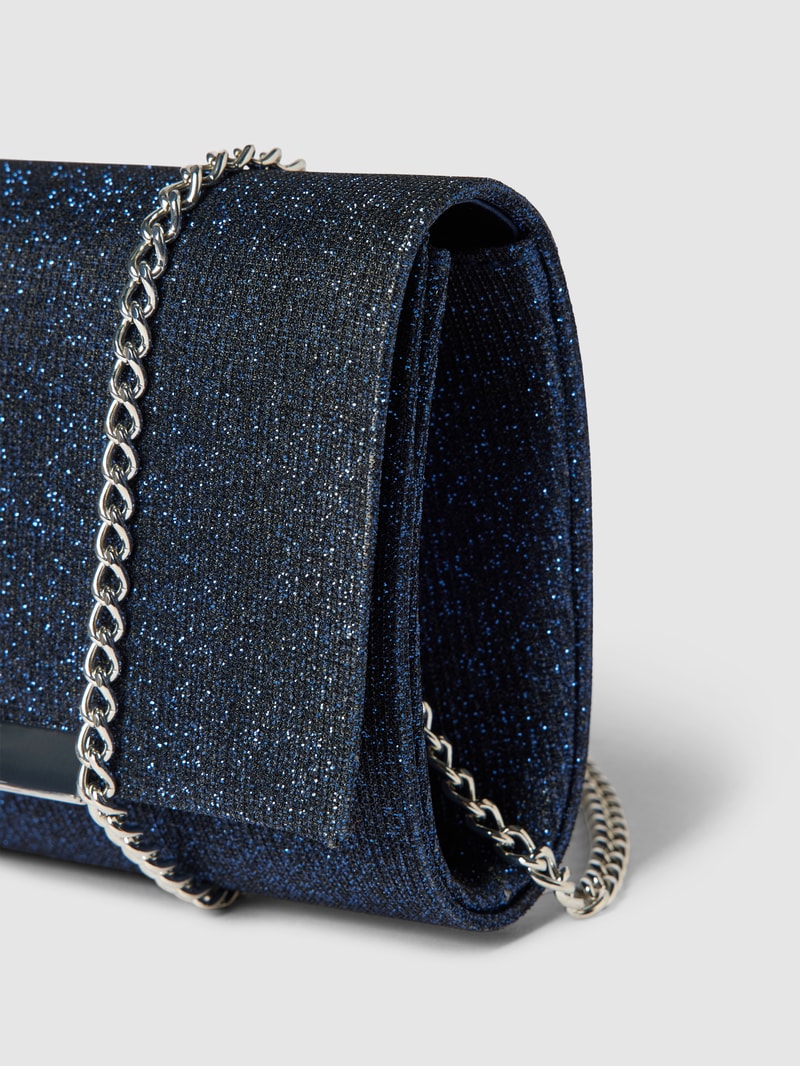 Handtasche mit Effektgarn in marineblau meliert
