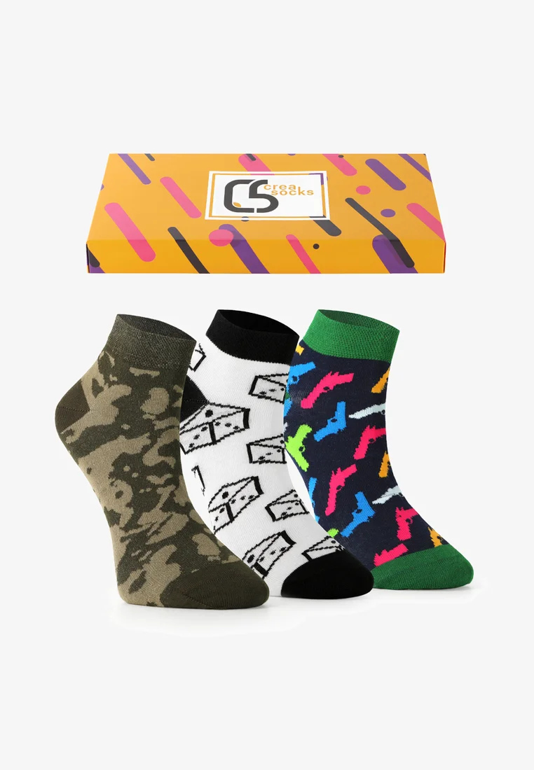 Calcetines Crea PACK DE 3 TOBILLOS CAMUFLAJE - Calcetines