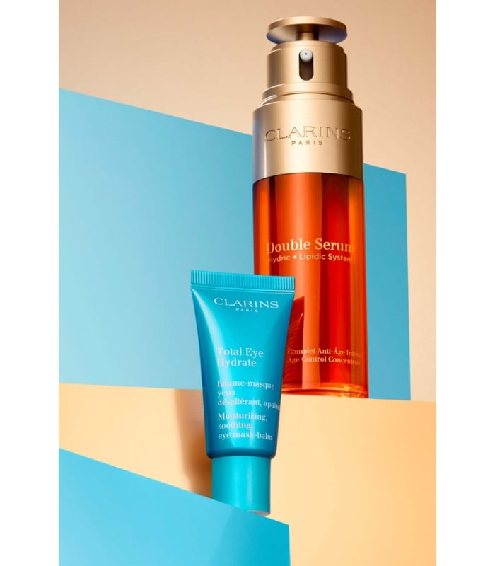 Clarins-TOTAL EYE HYDRATE-Baume-masque yeux désaltérant, apaisant