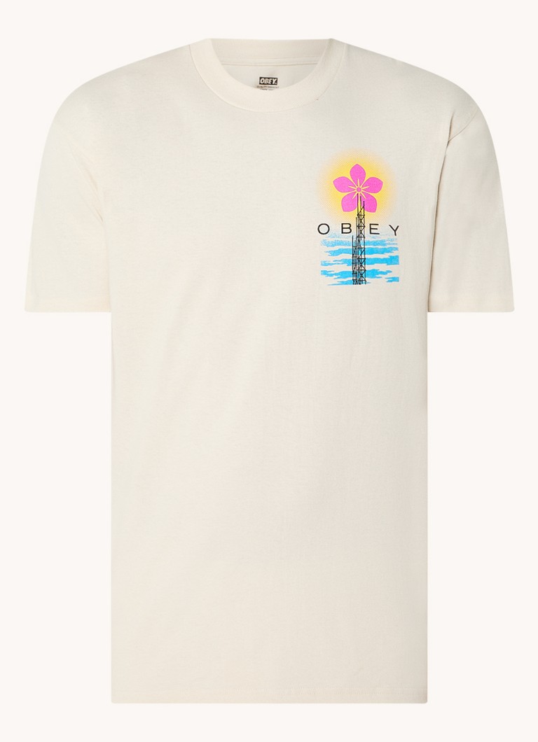 Obey T-shirt with logo and back print