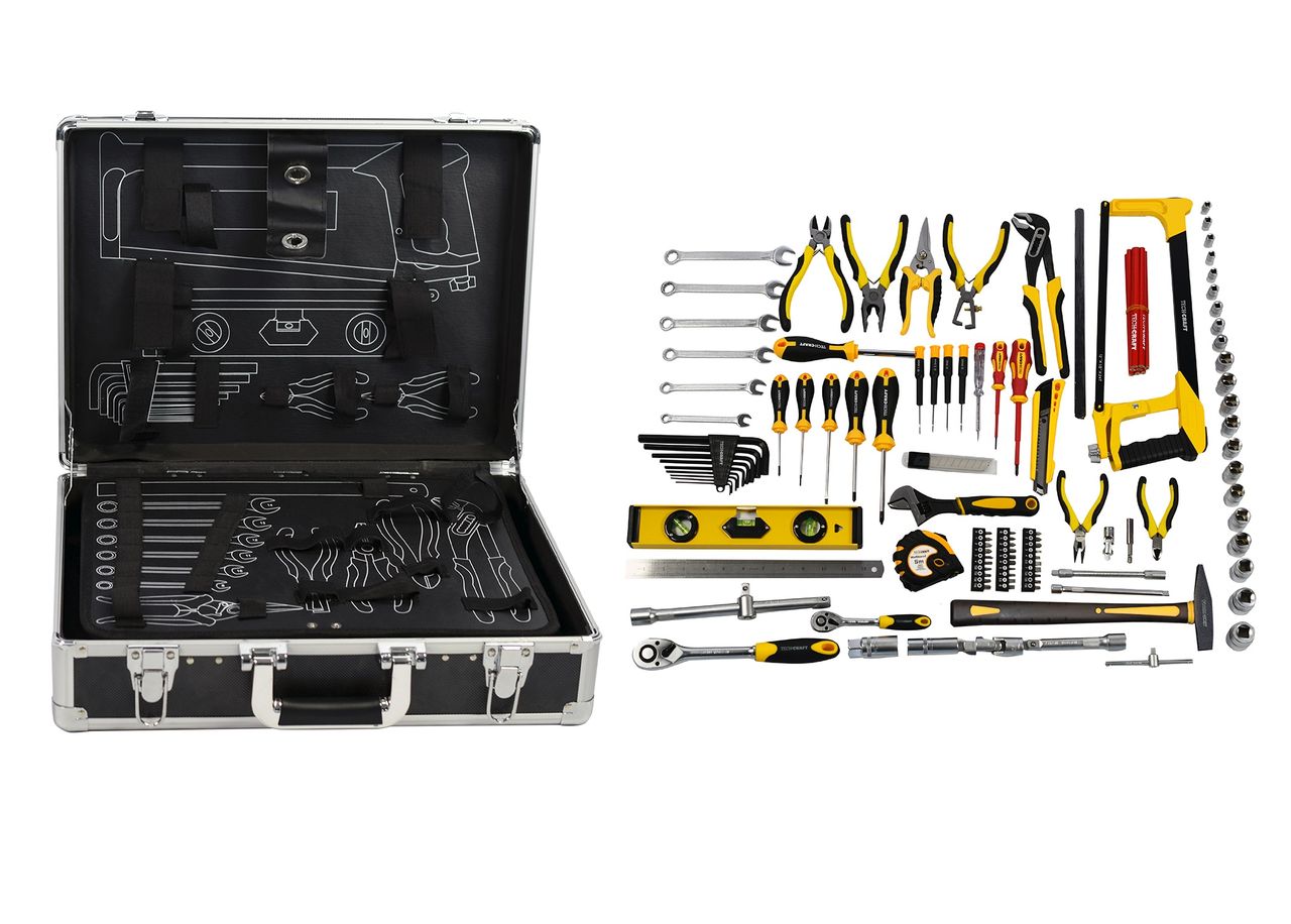 TECH-CRAFT Werkzeugkoffer 130 tlg.