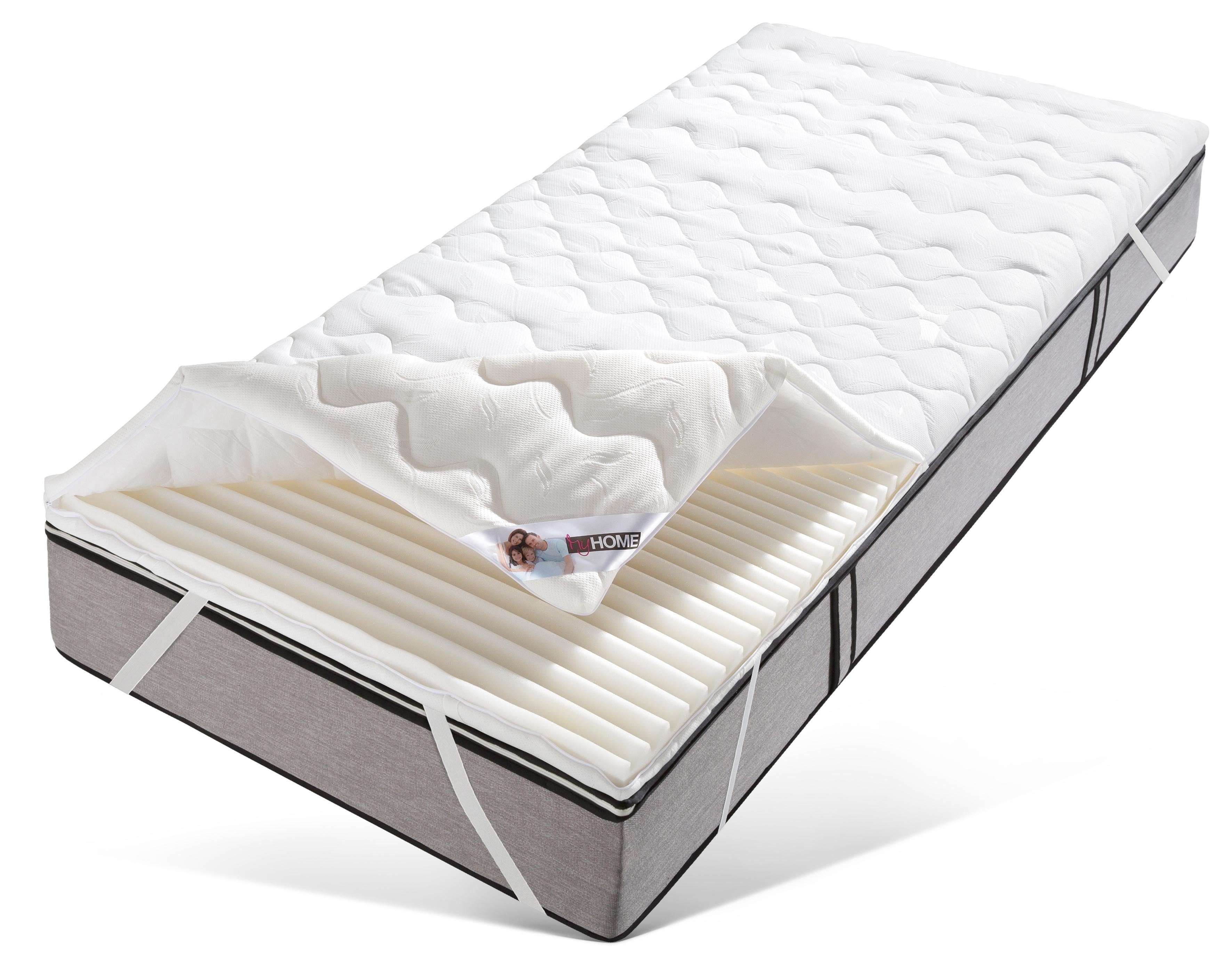 Topper Sandy, 7-Zonen Topper in 3 Härtegr., über 900 4,5 Sterne Bewertungen, my home, 7 cm hoch, Komfortschaum, Komfortschaumtopper in 90x200 cm, 140x200 und weiteren Größen