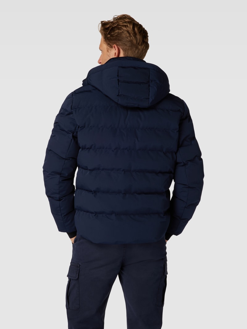 Funktionsjacke mit Kapuze Modell 'BLACKBIRD' in marineblau