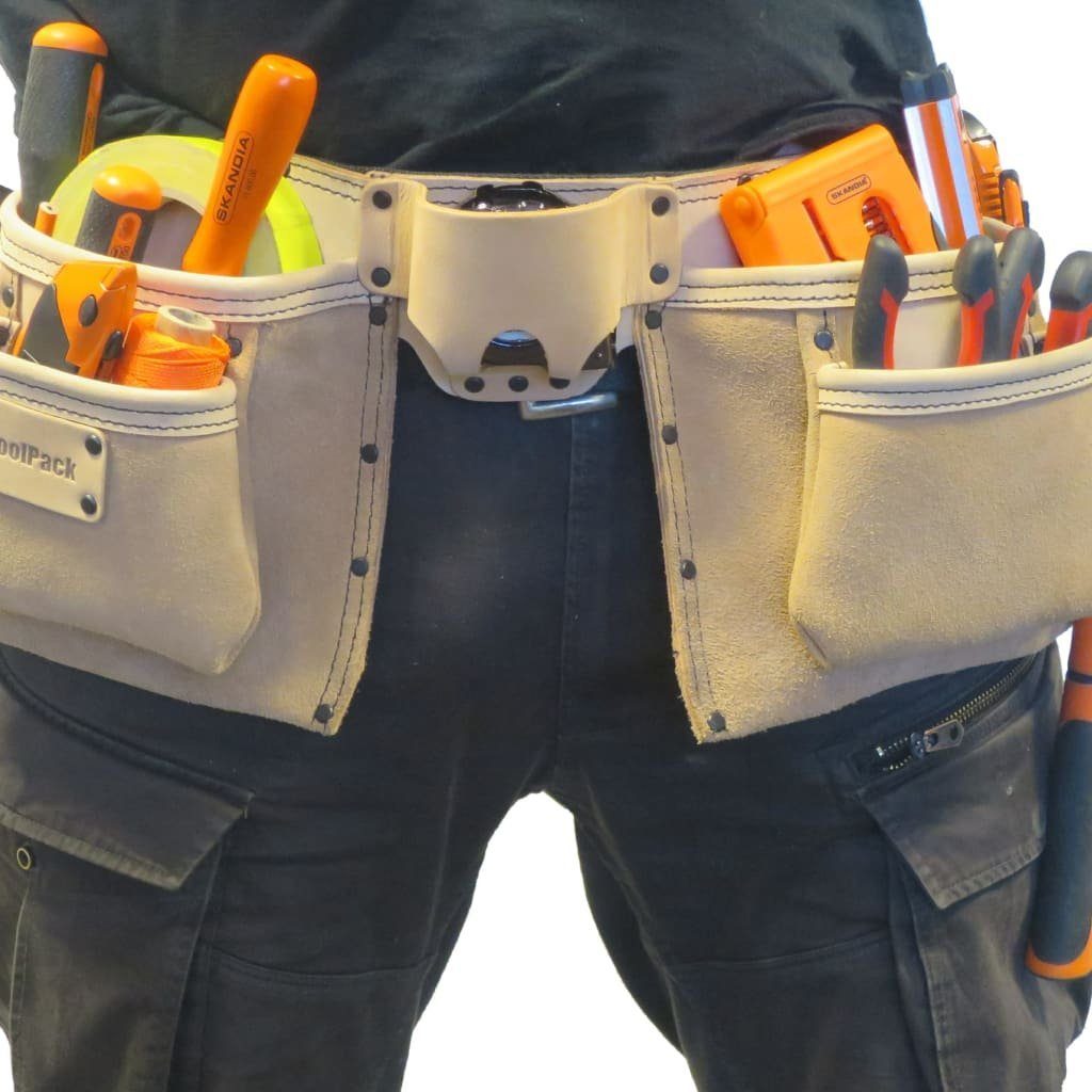 Toolpack Hosenträger Profi-Doppelholster-Werkzeuggürtel Elite Beige (1-St)