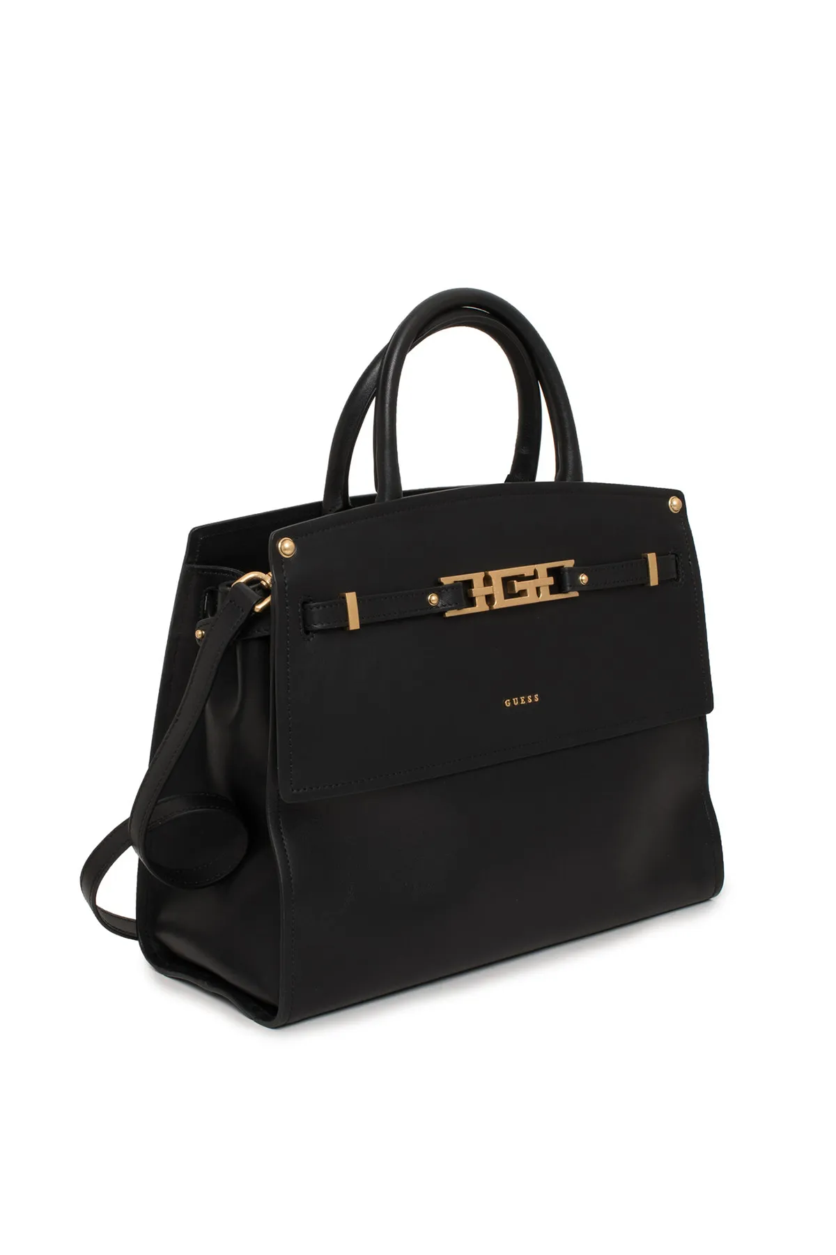 Guess  Tasche, für Damen, Doppelgriff, abnehmbarer Schultergurt, einfarbig, mit Logo, Magnetverschluss