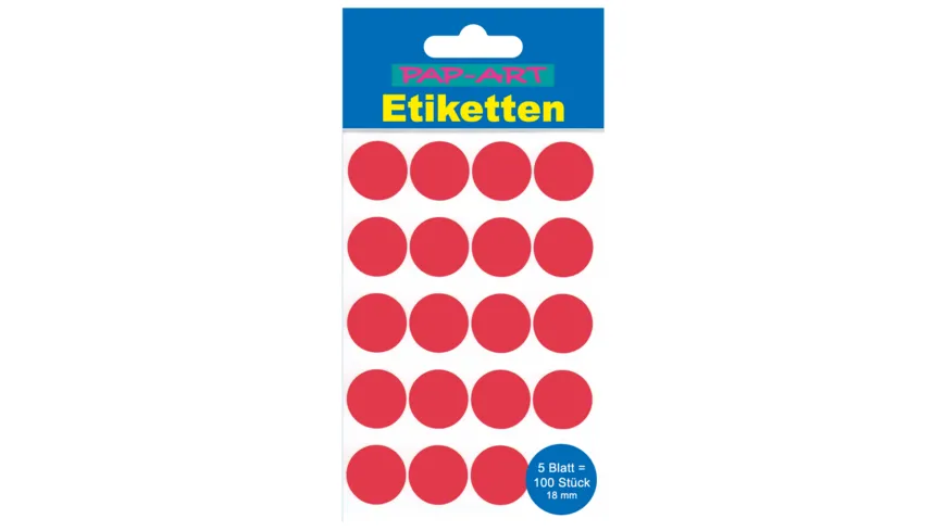 PAP-ART Markierungspunkte rot 18mm