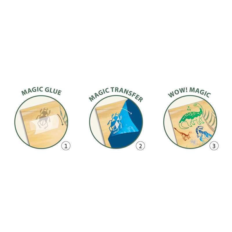 Coffret Artistic Patch papier métallisé Dinosaurus Djeco