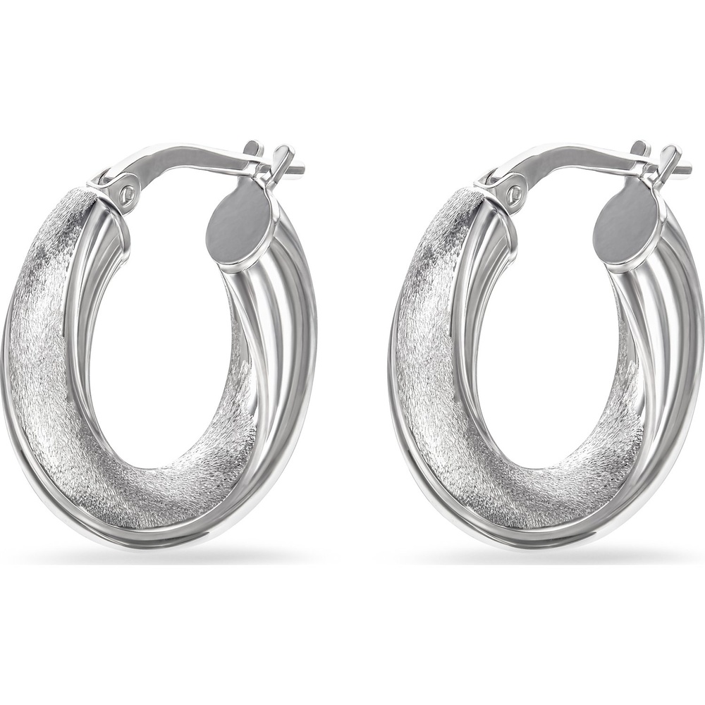 FAVS Créoles 925 Argent argent Boucles d'oreilles