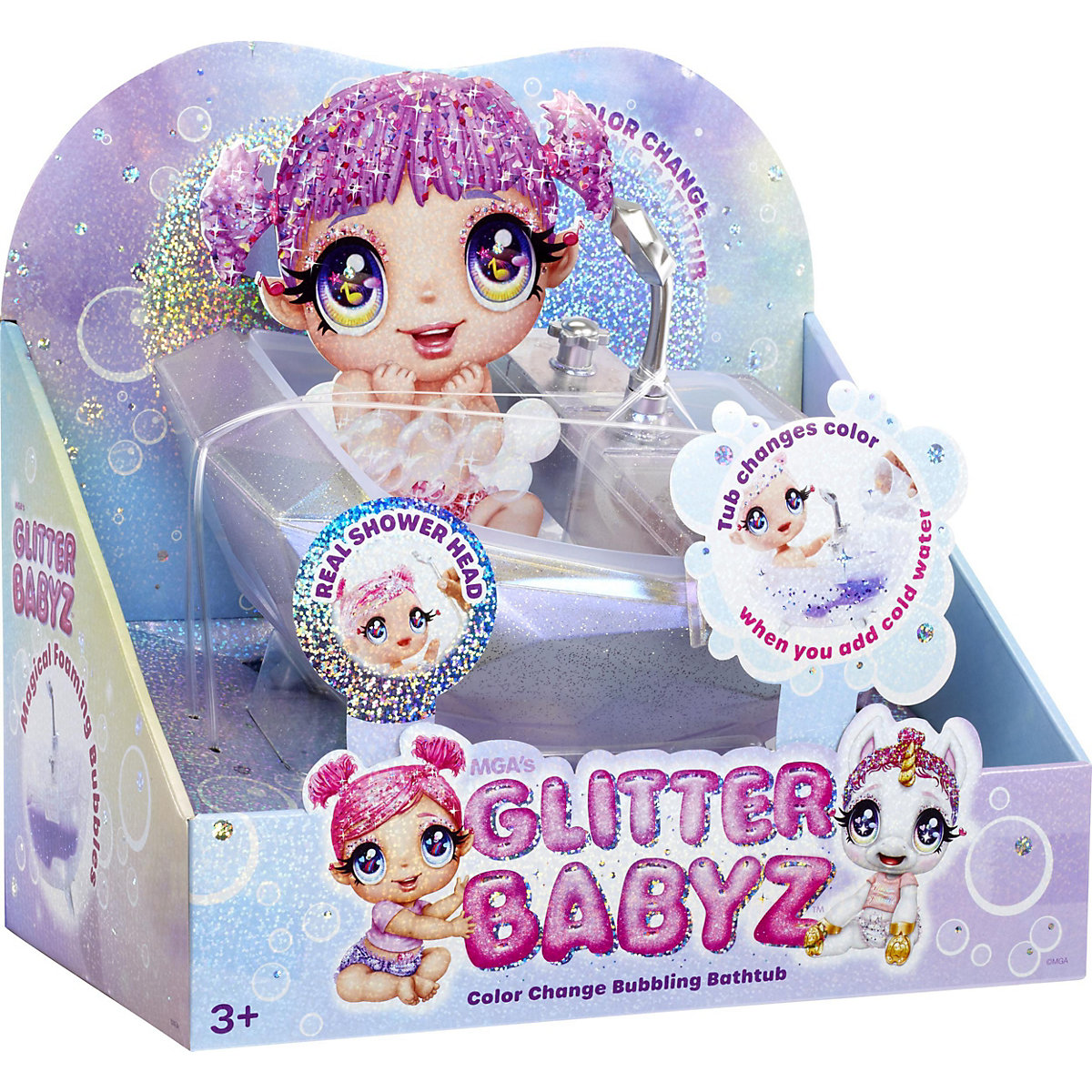 Glitter Babyz Color Change Bubbling Bathtub