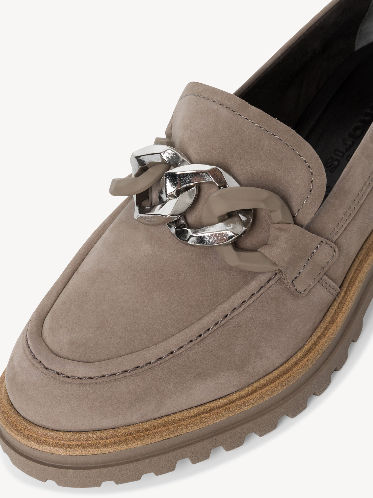 Slipper en cuir - beige