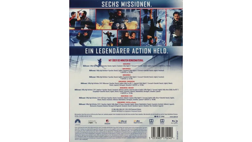 Mission: Impossible - 6-Movie Collection  [7 BRs]