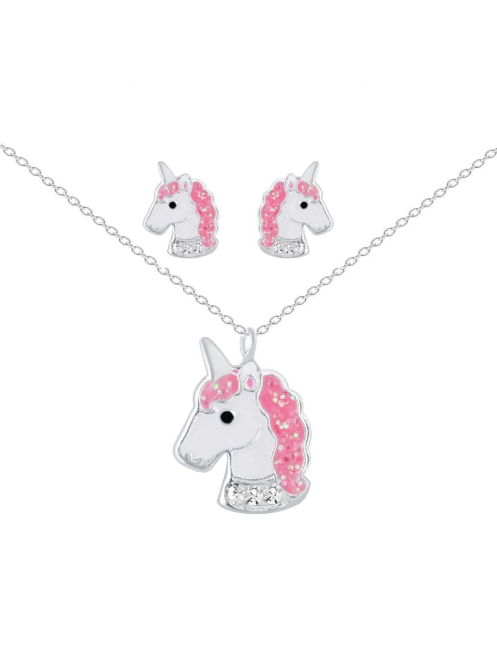 Alexander York Kinder-Schmuckset EINHORN in 925 Sterling Silber, 4-tlg. günstig kaufen onesize