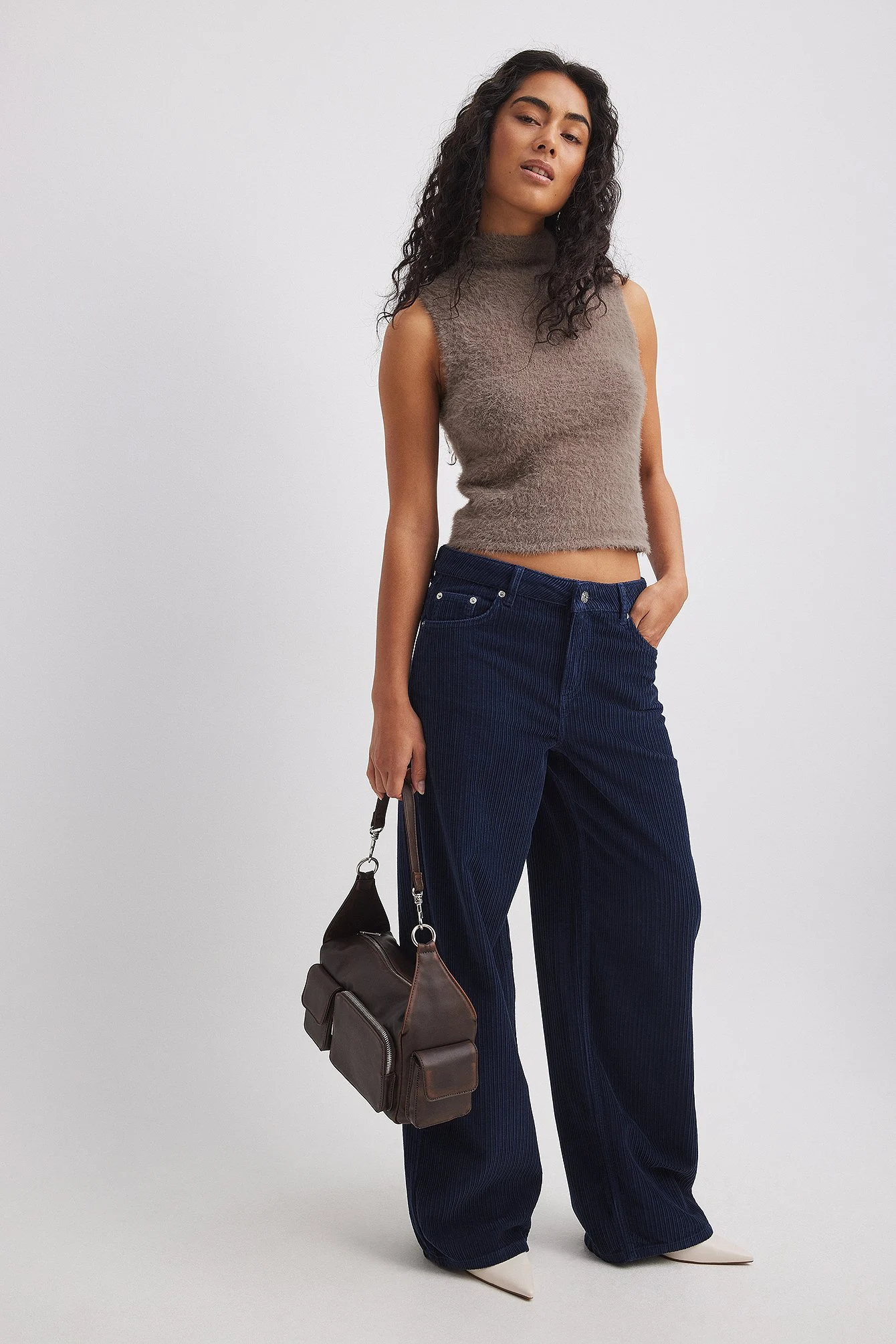 Manchester-Hose mit mittelhoher Taille