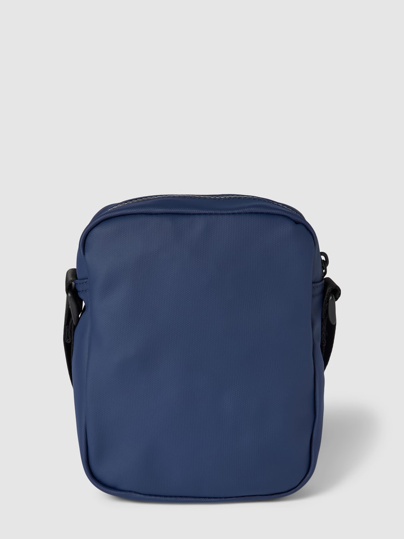 Handtasche mit Label-Patch in marineblau