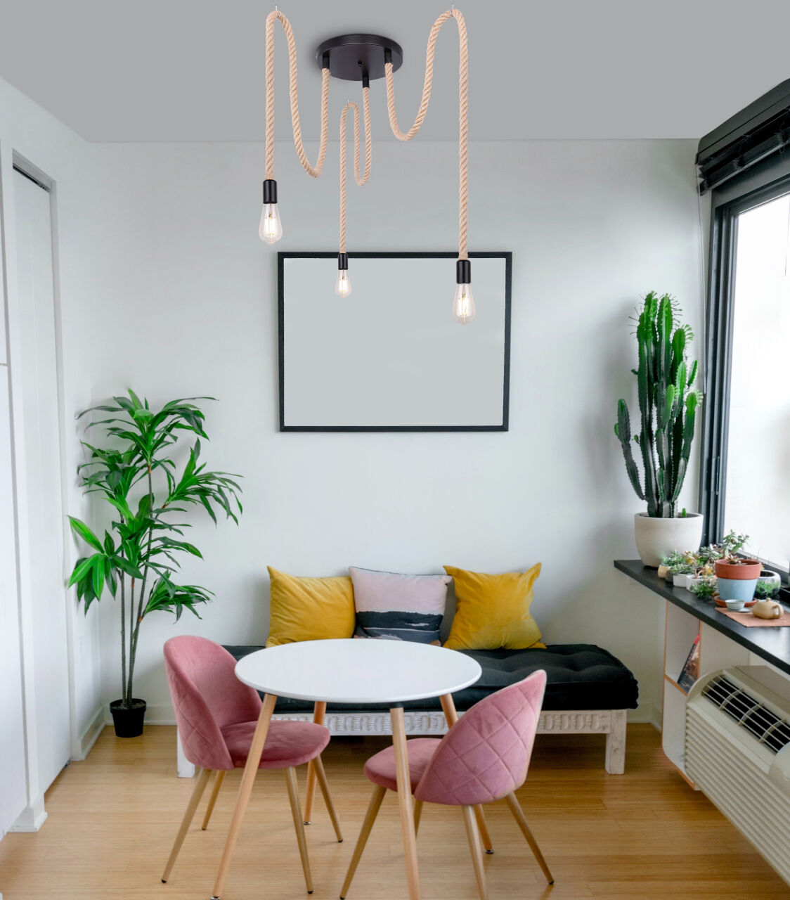 Globo Lighting - ULLEU - Hängeleuchte Metall schwarz, 3x E27