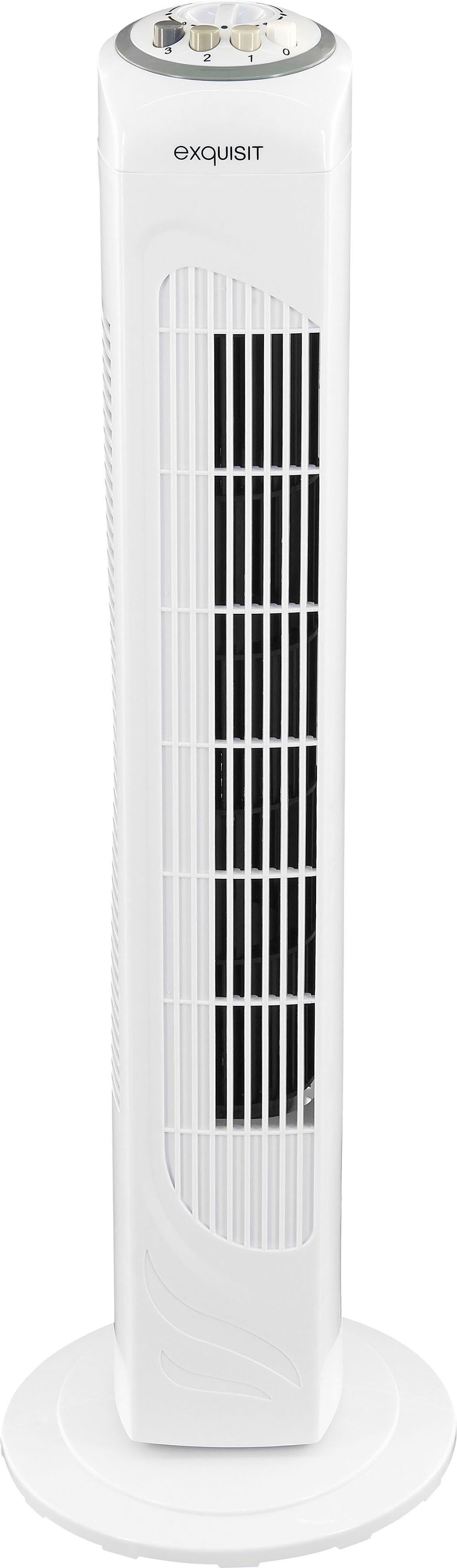 exquisit Standventilator VS 34570 we, inkl. Oszillation & 45 W Leistung, weiß