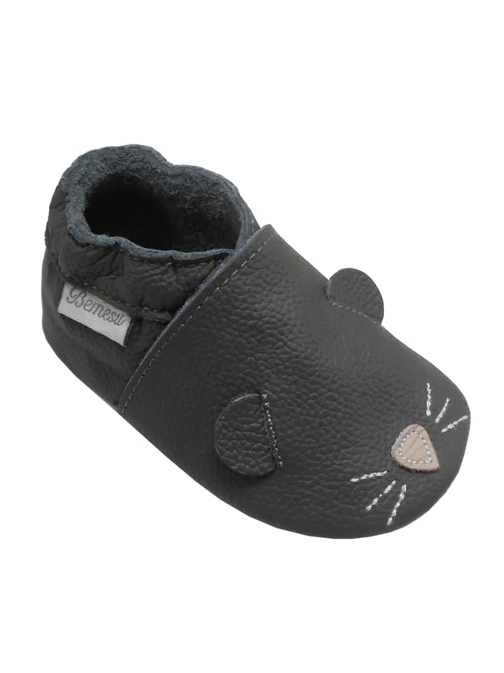 Yalion Leder-Krabbelschuhe 