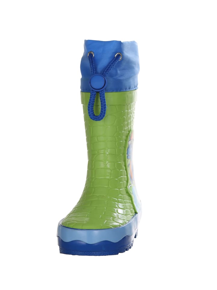 Playshoes Gummistiefel Dino in Grün günstig kaufen