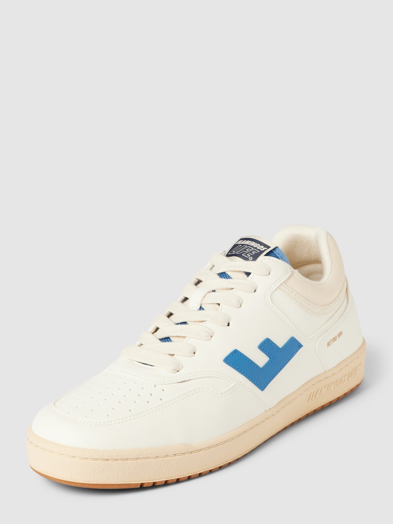 Sneaker mit Label-Details Modell 'Retro 90s' in weiß