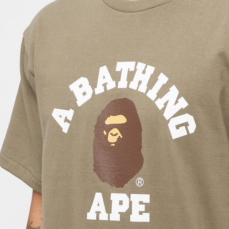 A Bathing Ape College Tee brown