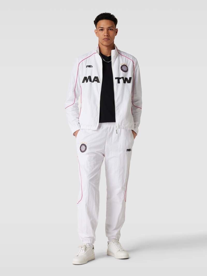 Trainingsjacke mit Statement-Print - MATW x REVIEW Drop 10 in weiß