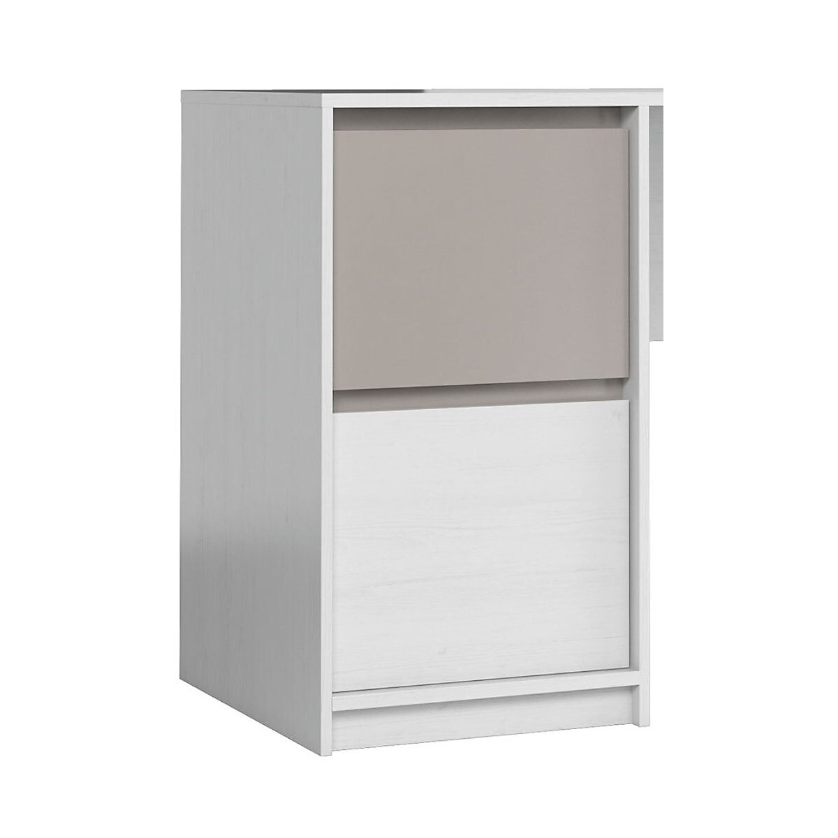 Schreibtisch Mati Computertisch 120x60cm grifflos mit 2 Schubladen