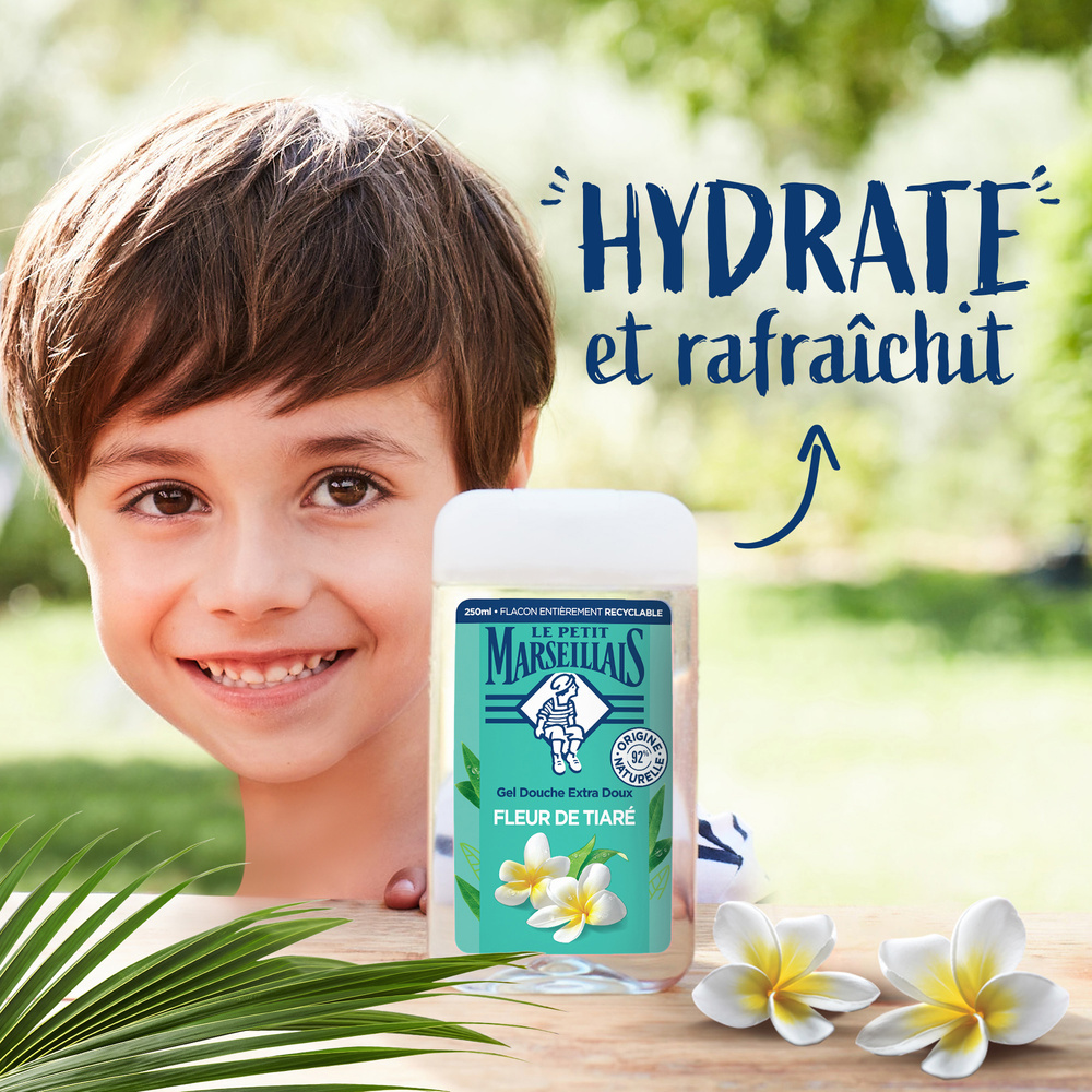 le petit marseillais LE PETIT MARSEILLAIS  DOUCHE EXTRA DOUXFLEUR DE TIARE 250 ML Gel Douche
