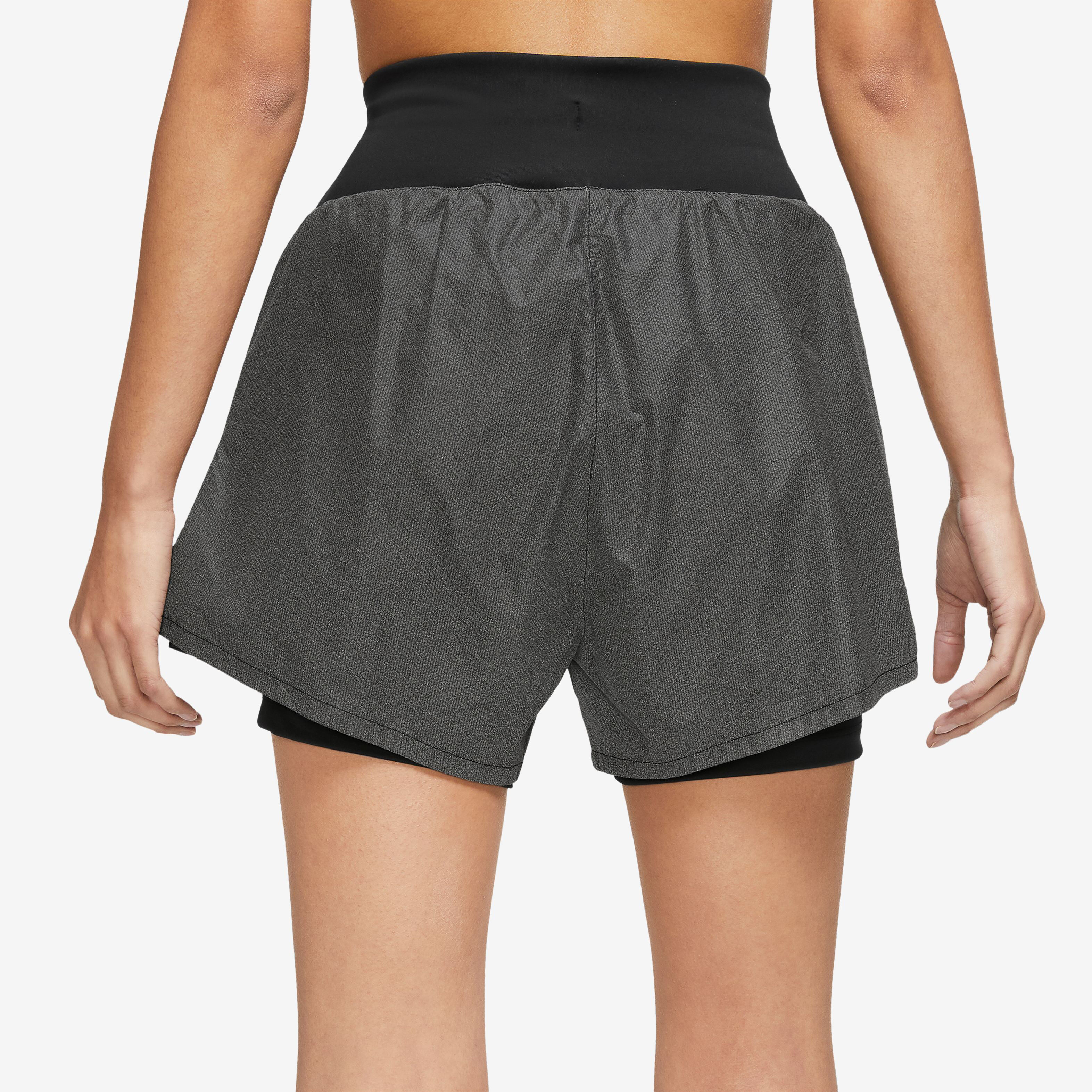 Dri-Fit Run Division Reflective Mid-Rise 3in Shorts Damen - Schwarz