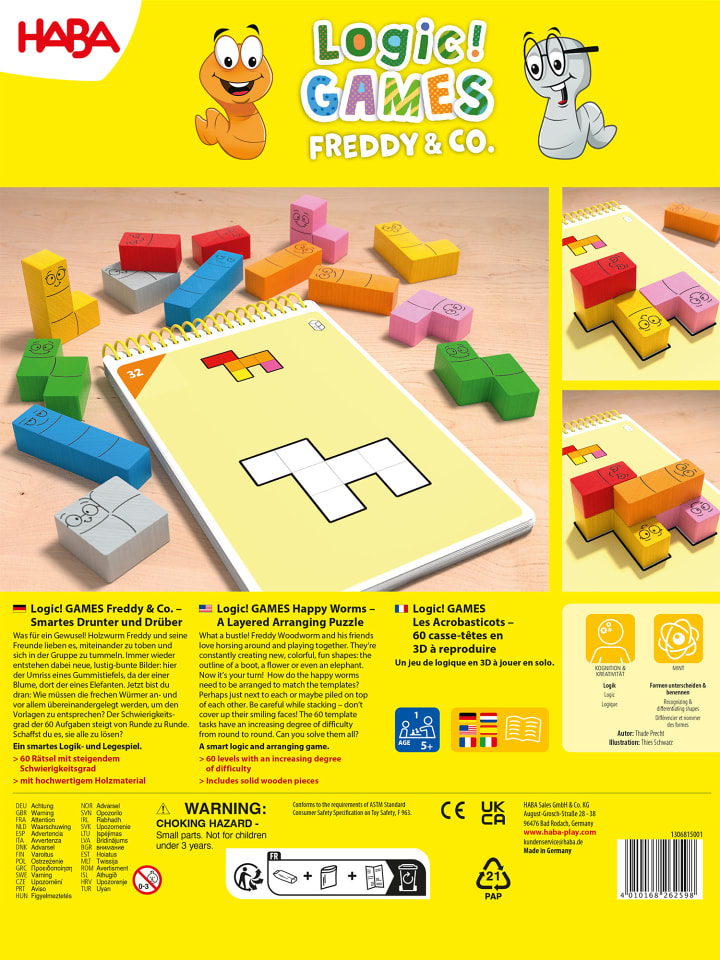 Haba Spiel Logic! GAMES - Freddy & Co. in mehrfarbig günstig kaufen onesize